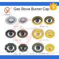 Brass burner cap for table gas stove